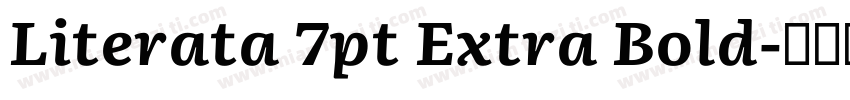 Literata 7pt Extra Bold字体转换